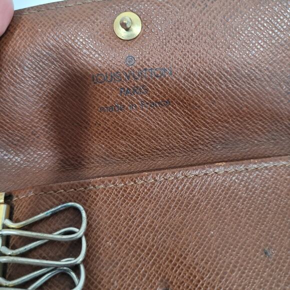 Authentic Louis Vuitton Monogram Multicles 4 Key Hooks Case Brown Small 2003 - Picture 4 of 7
